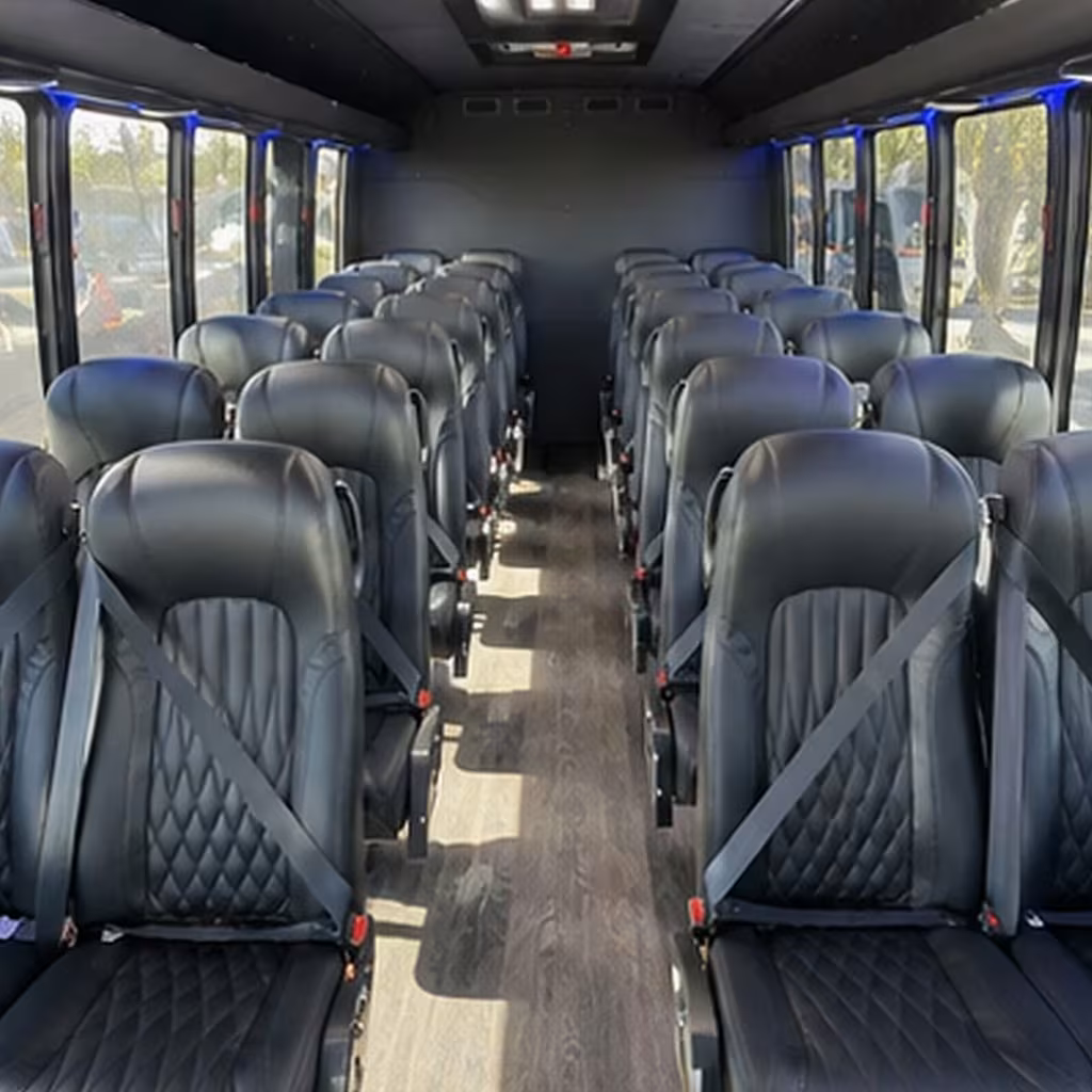 25 passenger minibus inside
