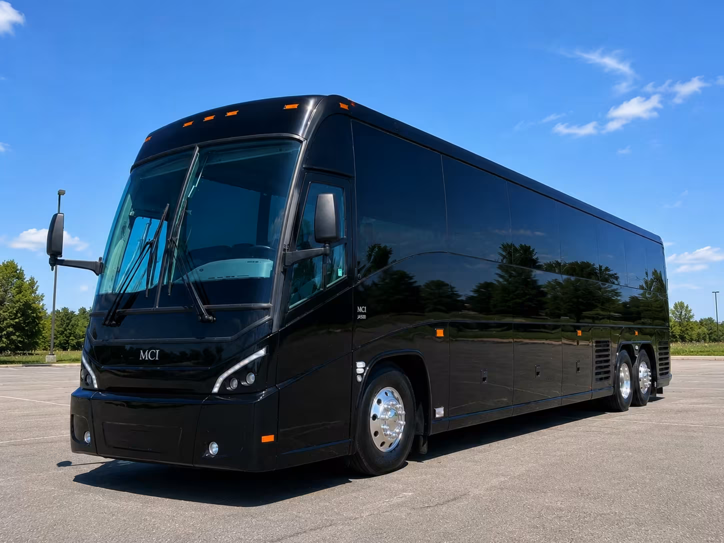 corporate event and employee shuttle buses in pueblo