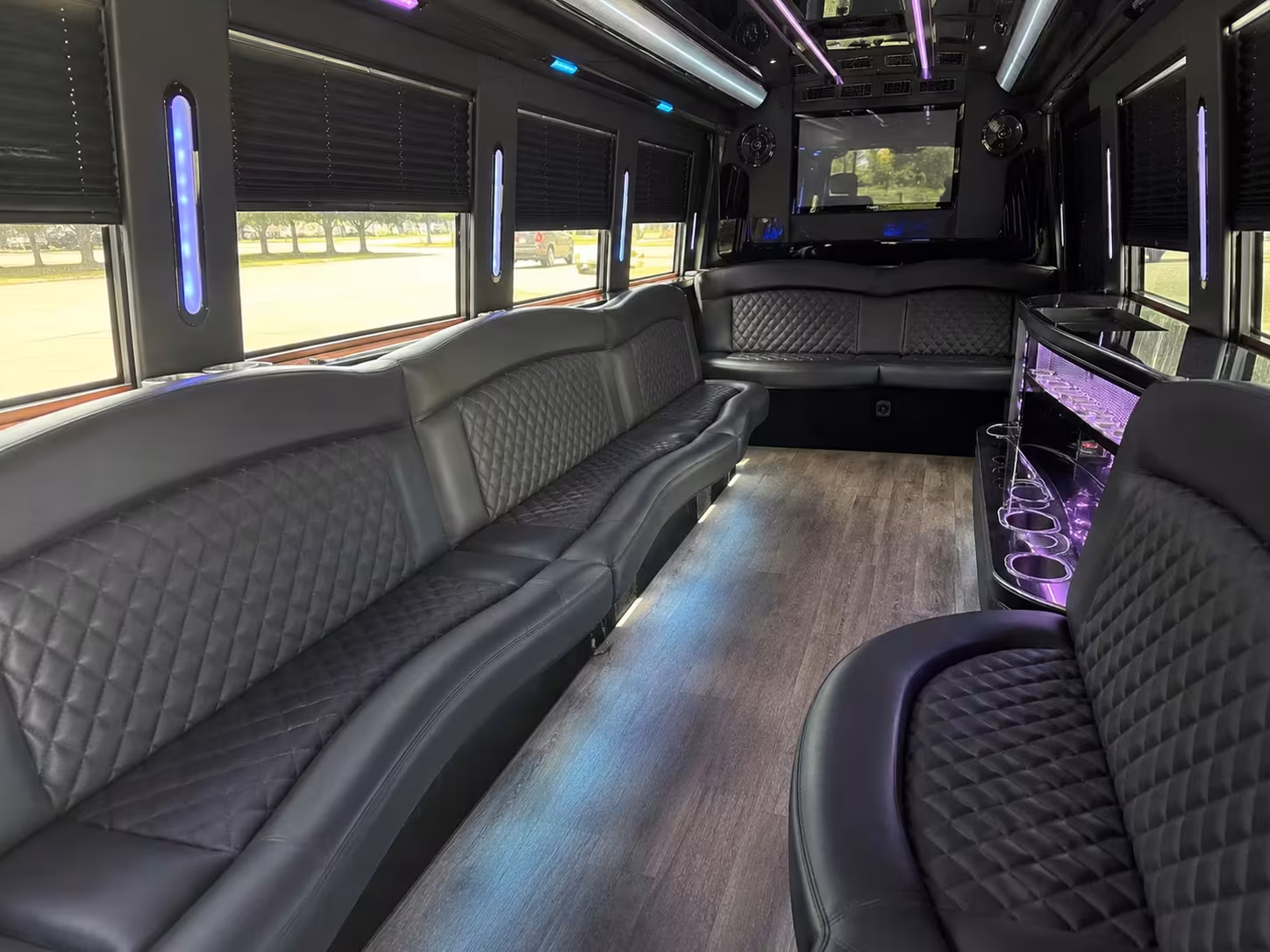 prom night transportation on a pueblo party bus