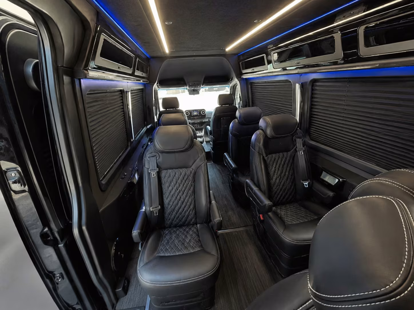sprinter van with driver inside